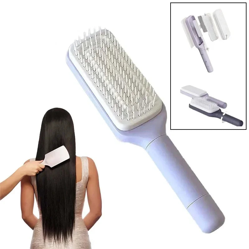 GlideClean Self-Cleaning Hairbrush