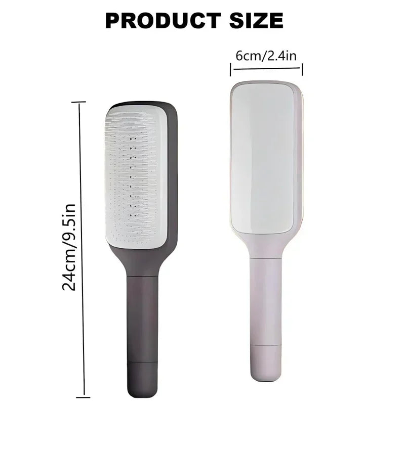 GlideClean Self-Cleaning Hairbrush