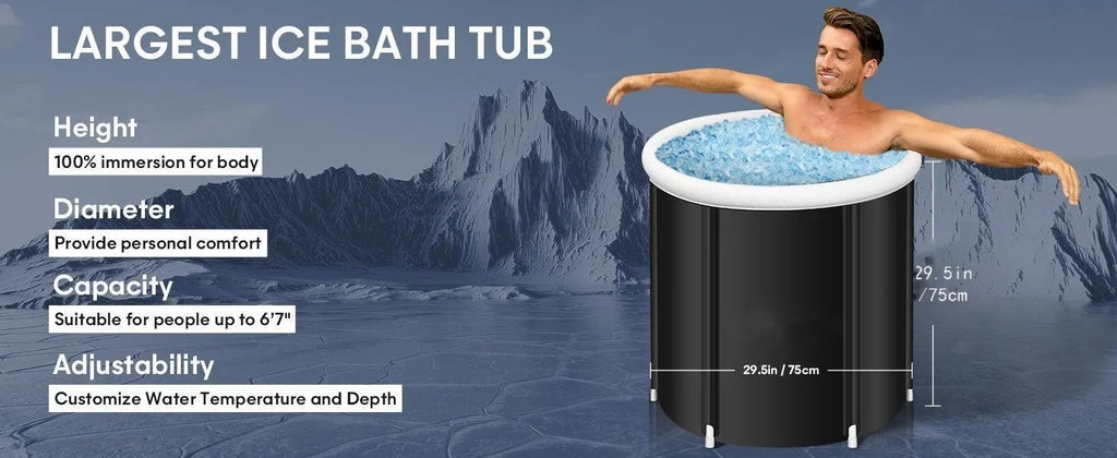 Portable Folding Ice Bath Tub for Cold Therapy & Recovery