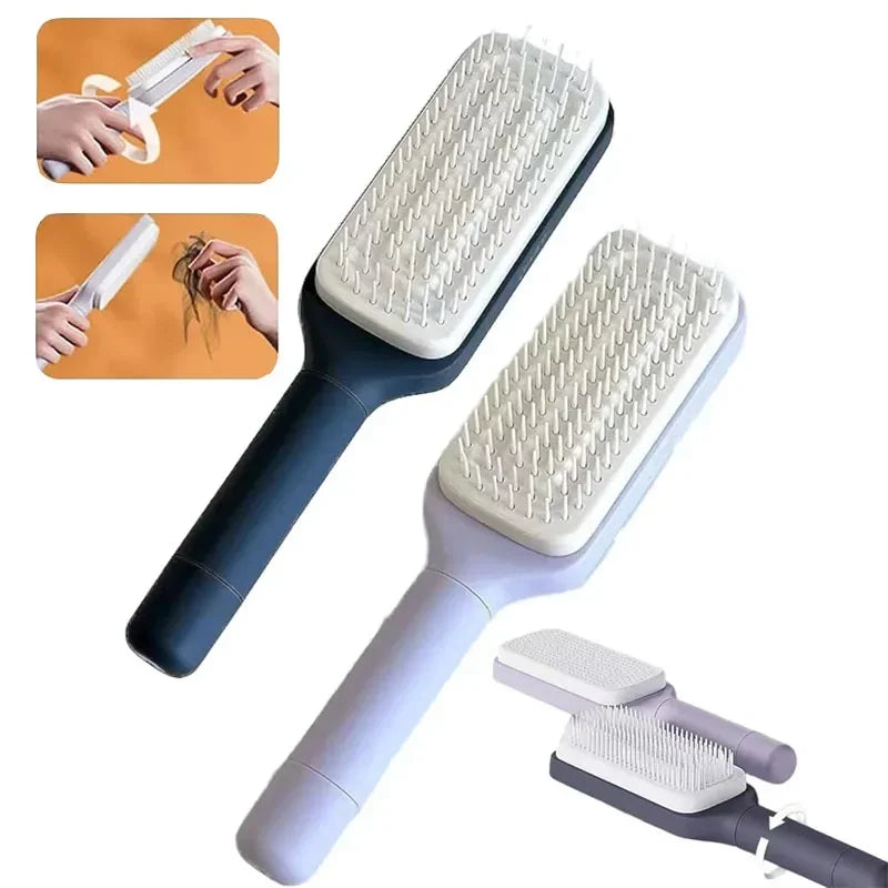 GlideClean Self-Cleaning Hairbrush